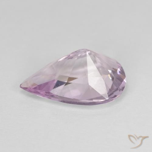 Ametista Rosa Claro-Violeta Natural 3.93ct, Formato de pêra, VVS-VS