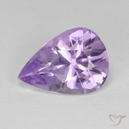 3.86ct Natural Medium Light-Violet Ametista, Formato de pêra, VVS-VS