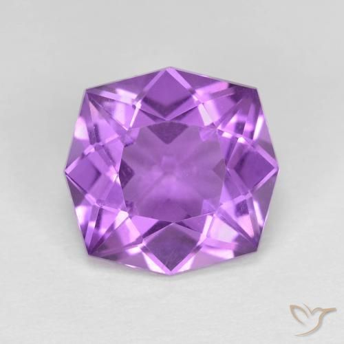 4.27ct Natural Violeta Púrpura Médio Ametista, Chique, VVS