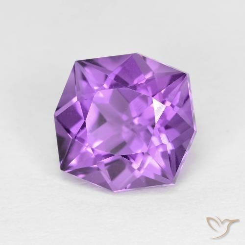 Ametista Violeta Púrpura Médio Natural 3.01ct, Chique, VVS