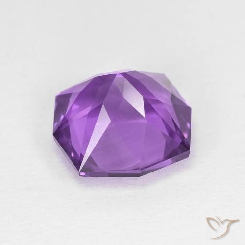 Ametista Violeta Púrpura Médio Natural 3.01ct, Chique, VVS