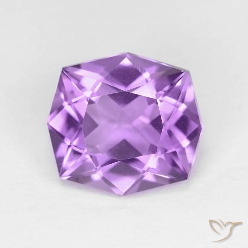 3.50ct Natural Violeta Púrpura Médio Ametista, Chique, VVS