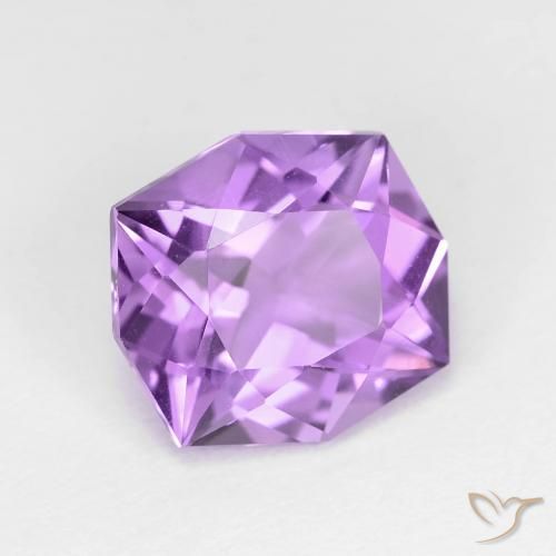 Ametista Violeta Púrpura Médio Natural 3.50ct, Chique, VVS