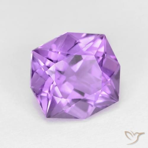 Ametista Violeta Púrpura Médio Natural 4.73ct, Chique, VS