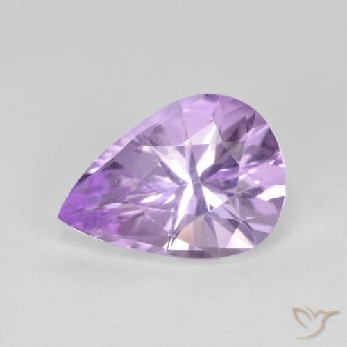 2.64ct Natural Violeta médio Ametista, Formato de pêra, VVS