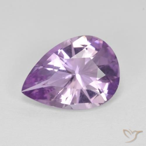 Ametista íris violeta Natural 3.52ct, Formato de pêra, VVS-VS