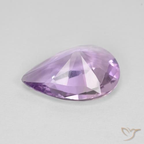 Ametista íris violeta Natural 3.52ct, Formato de pêra, VVS-VS