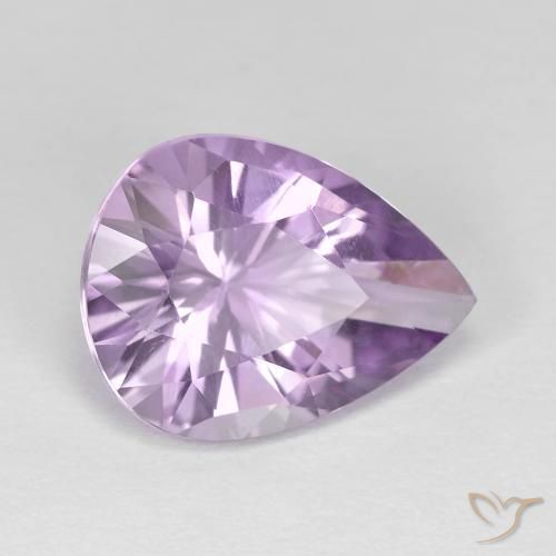 Ametista íris violeta Natural 3.35ct, Formato de pêra, VVS