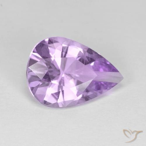 Ametista íris violeta Natural 2.80ct, Formato de pêra, VVS