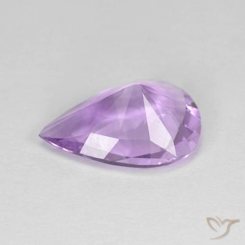 Ametista íris violeta Natural 2.80ct, Formato de pêra, VVS