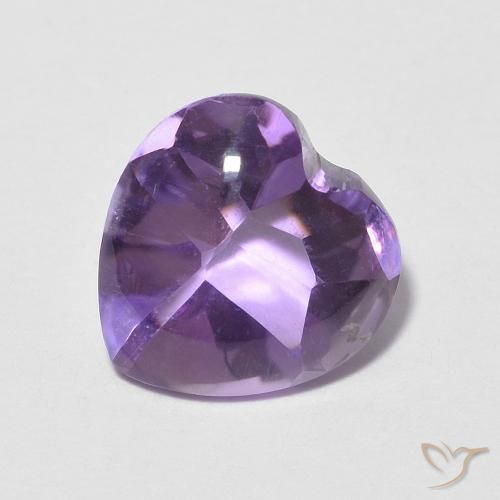 Ametista Violeta Vívido Natural 1.93ct, Coração, Transparente