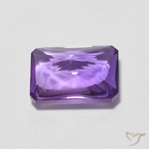 Ametista Violeta médio Natural 1.36ct, Corte Octógono / Esmeralda, Transparente