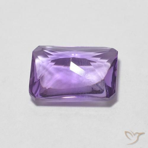 Ametista Violeta rosado Natural 1.29ct, Corte Octógono / Esmeralda, Transparente