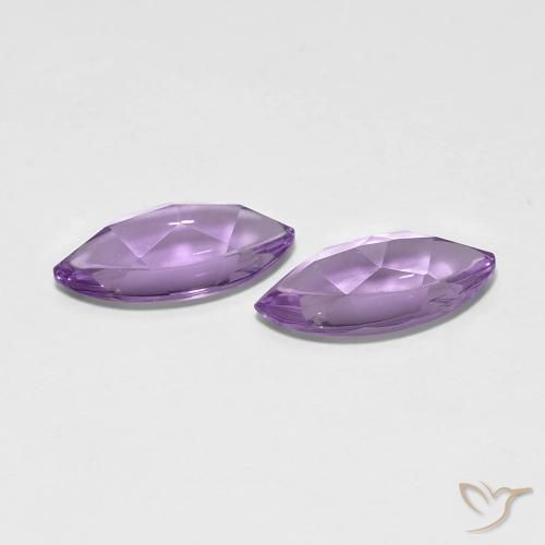 Pedras preciosas de Ametista Violeta Vívido natural de 3.16 ct, Marquesa, Transparente