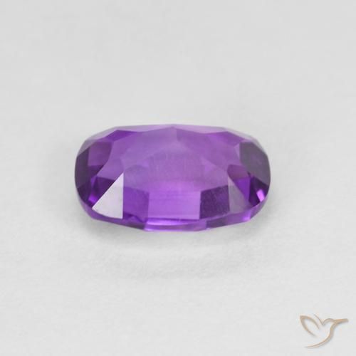Ametista Violeta Vívido Natural 0.81ct, Almofada, VVS-VS
