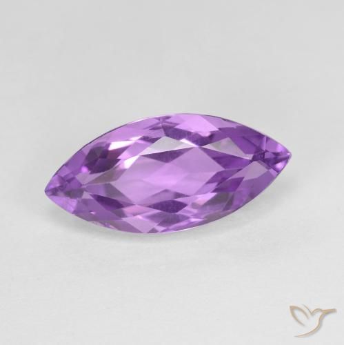 3.20ct Natural Violeta Púrpura Profundo Ametista, Marquesa, VVS-VS