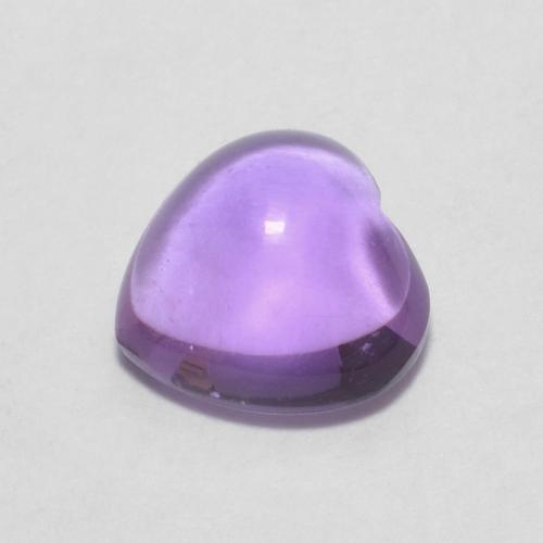 Ametista Violeta Profundo Natural 0.72ct, Coração, Transparente
