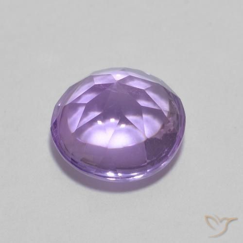 Ametista Violeta médio Natural 1.33ct, Redondo, Transparente