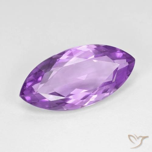 Ametista Violeta Púrpura Profundo Natural 7.10ct, Marquesa, VVS