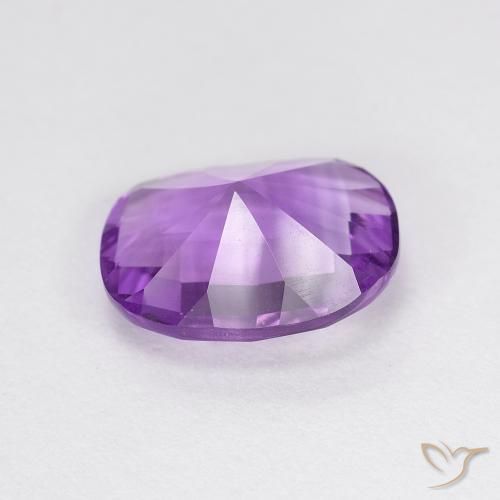 Ametista Violeta Púrpura Médio Natural 2.22ct, Almofada, VVS