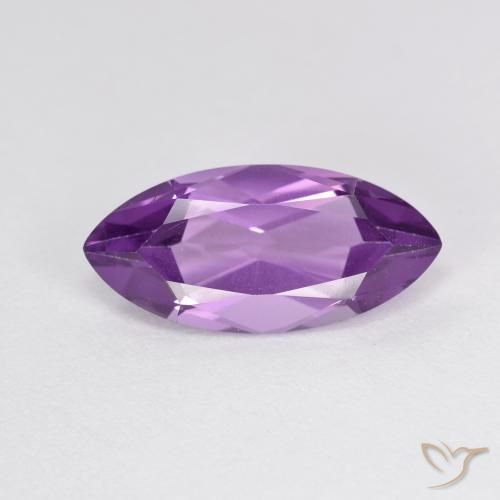 3.05ct Natural Violeta Púrpura Ametista, Marquesa, VVS