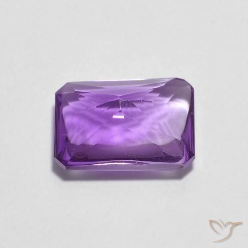 Ametista Medium Dark-Violet Natural 1.34ct, Corte Octógono / Esmeralda, Transparente