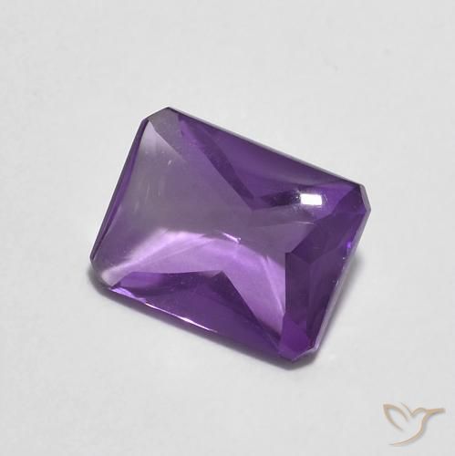 Ametista Violeta rosado Natural 1.39ct, Corte Octógono / Esmeralda, Transparente