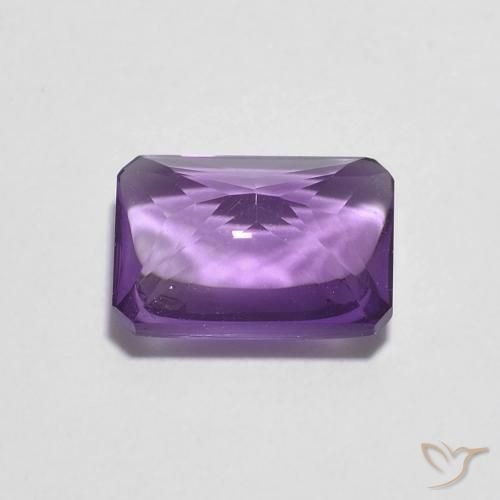 Ametista Violeta rosado Natural 1.39ct, Corte Octógono / Esmeralda, Transparente