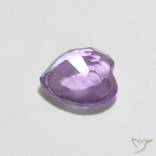Ametista Violeta rosado Natural 1.94ct, Coração, Transparente
