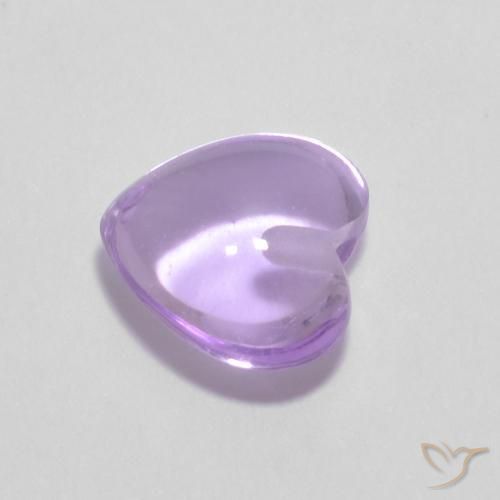 Ametista Medium Light-Violet Natural 0.95ct, Coração, Transparente