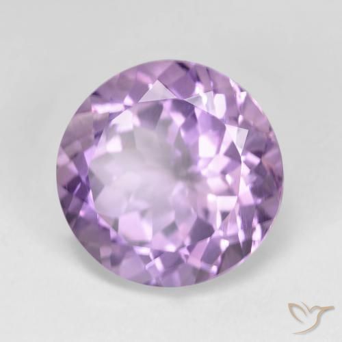 Ametista Violeta médio Natural 7.22ct, Redondo, VVS-VS