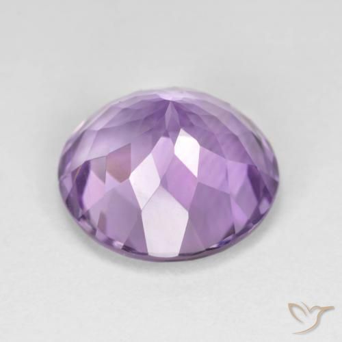 Ametista Violeta médio Natural 7.22ct, Redondo, VVS-VS