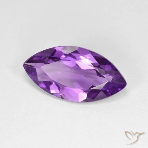 Ametista Medium Dark-Violet Natural 3.14ct, Marquesa, VVS