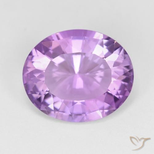 6.17ct Natural Violeta rosado Ametista, oval, VVS