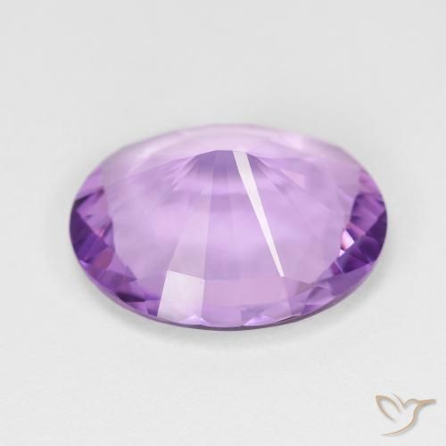 Ametista Violeta rosado Natural 6.17ct, oval, VVS