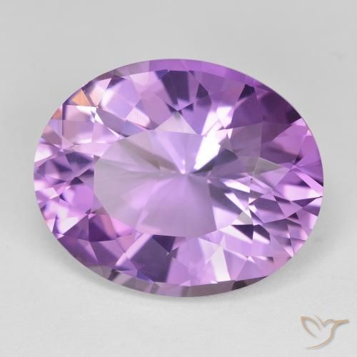 Ametista Violeta rosado Natural 17.77ct, oval, VVS