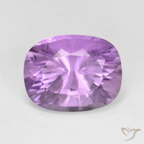6.21ct Natural Violeta rosado Ametista, Almofada, VVS-VS