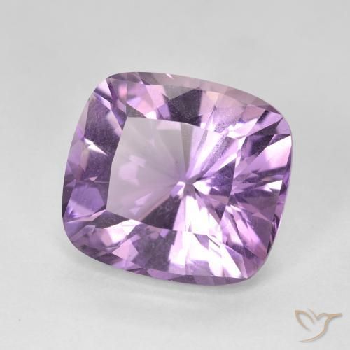 Ametista Violeta Púrpura Natural 8.76ct, Almofada, VVS