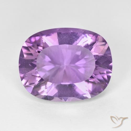 Ametista Violeta Púrpura Profundo Natural 7.96ct, Almofada, VVS