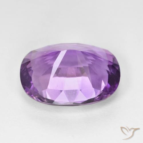 Ametista Violeta Púrpura Profundo Natural 7.96ct, Almofada, VVS