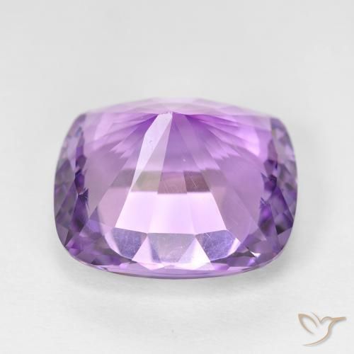 Ametista Violeta Rosado Médio Natural 8.55ct, Almofada, VVS