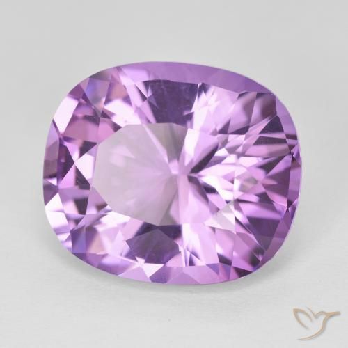 Ametista Violeta médio Natural 10.42ct, Almofada, VVS