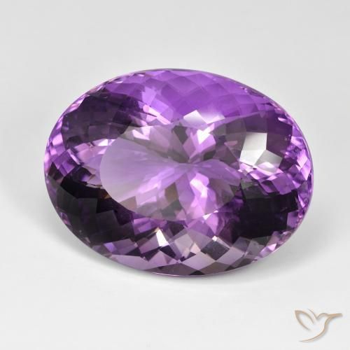 Ametista Violeta Púrpura Natural 89.75ct, oval, IF
