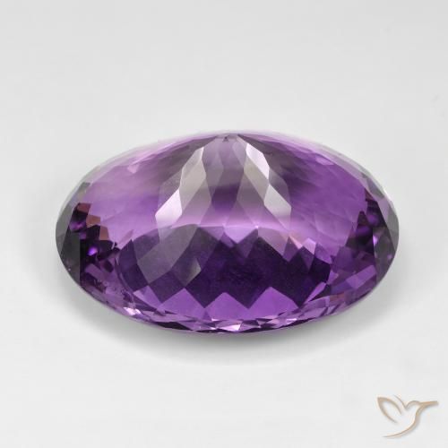 Ametista Violeta Púrpura Natural 89.75ct, oval, IF