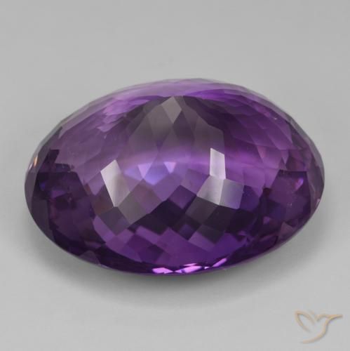 Ametista Violeta médio Natural 98.10ct, oval, IF