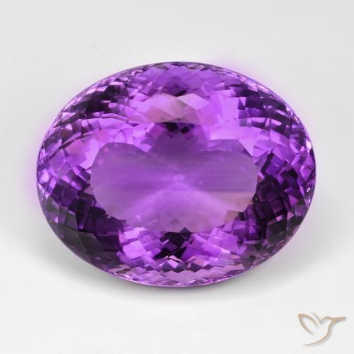 102,1 ct Ametista lapidação portuguesa oval, 31,8 x 28 mm do Brasil, Photo A
