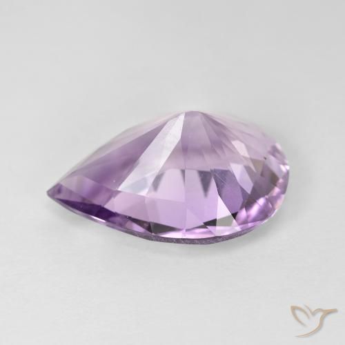 Ametista Violeta Claro-Médio Natural 7.30ct, Formato de pêra, VVS