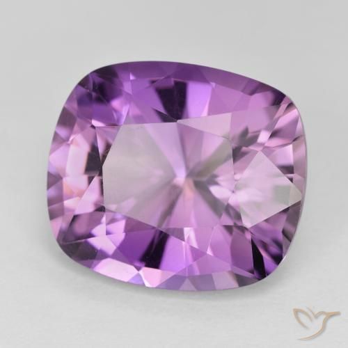Ametista Violeta Claro-Médio Natural 10.07ct, Almofada, VVS