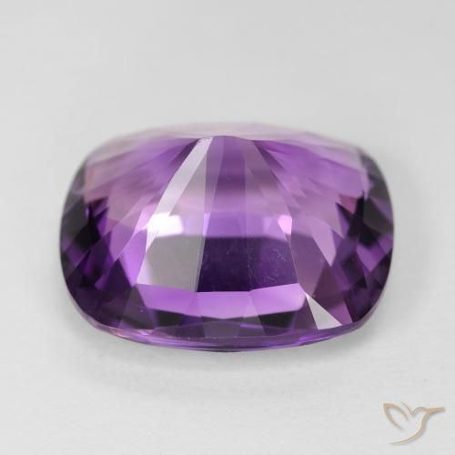 Ametista Violeta Claro-Médio Natural 10.07ct, Almofada, VVS