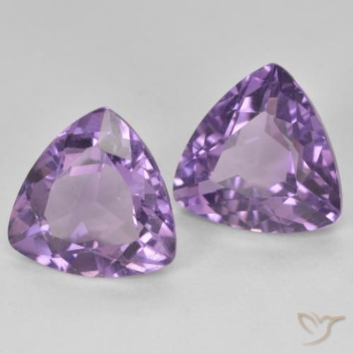 Pedras preciosas de Ametista Berinjela Violeta natural de 5.62 ct, Trilhão, VVS-VS